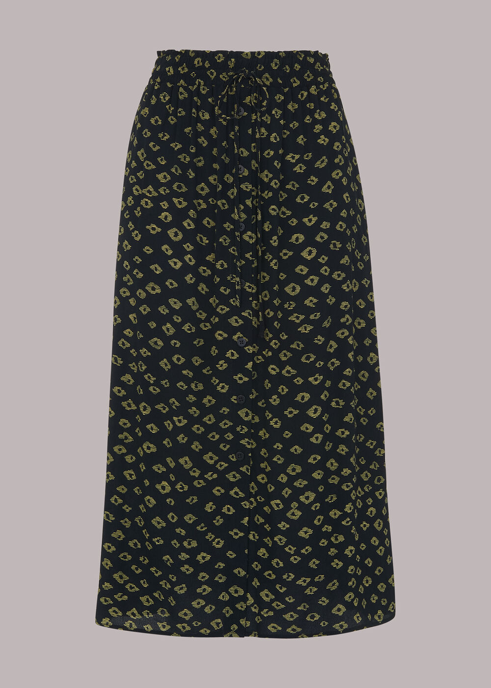 Abstract Gem Print Skirt