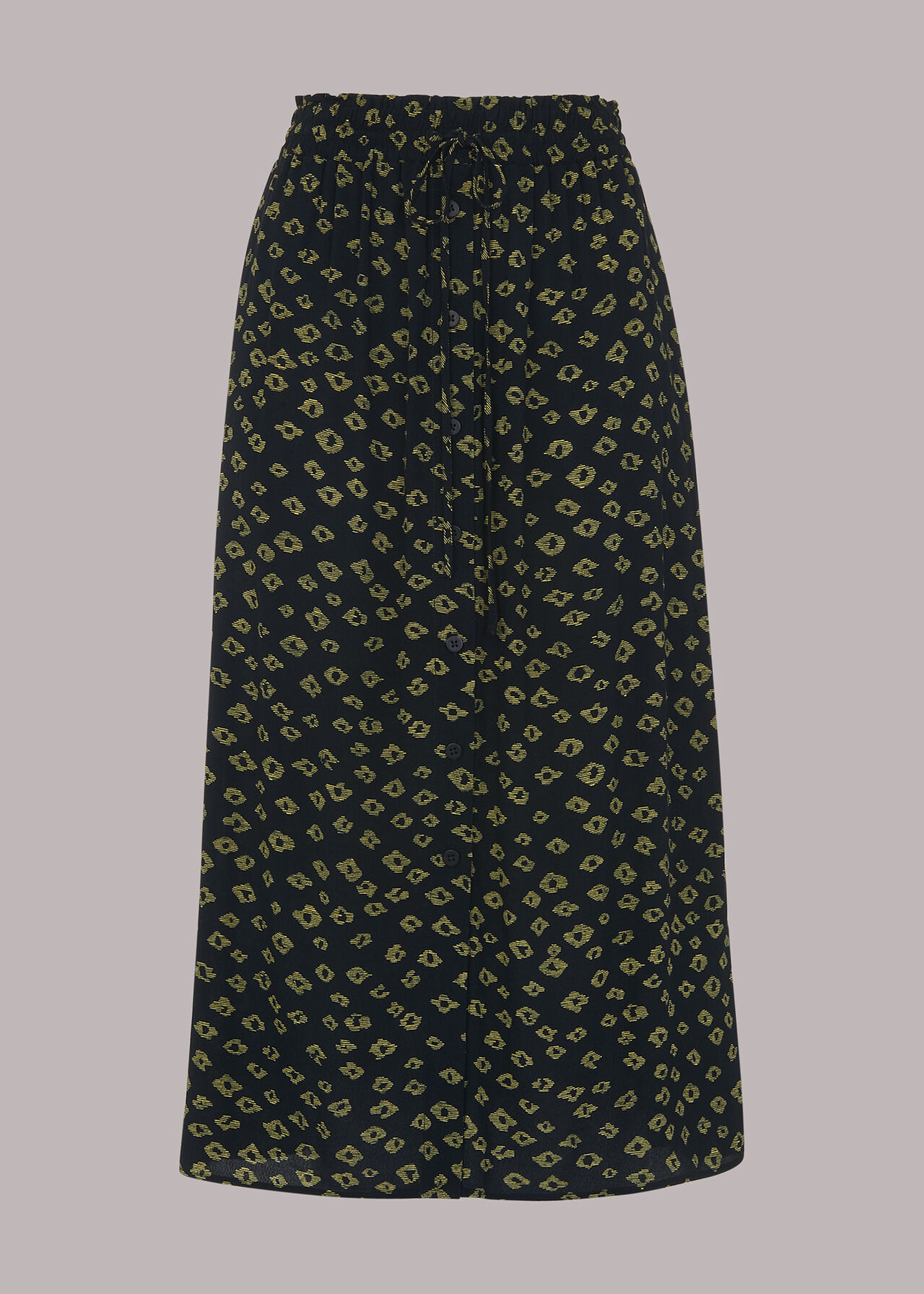 Abstract Gem Print Skirt