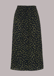Abstract Gem Print Skirt