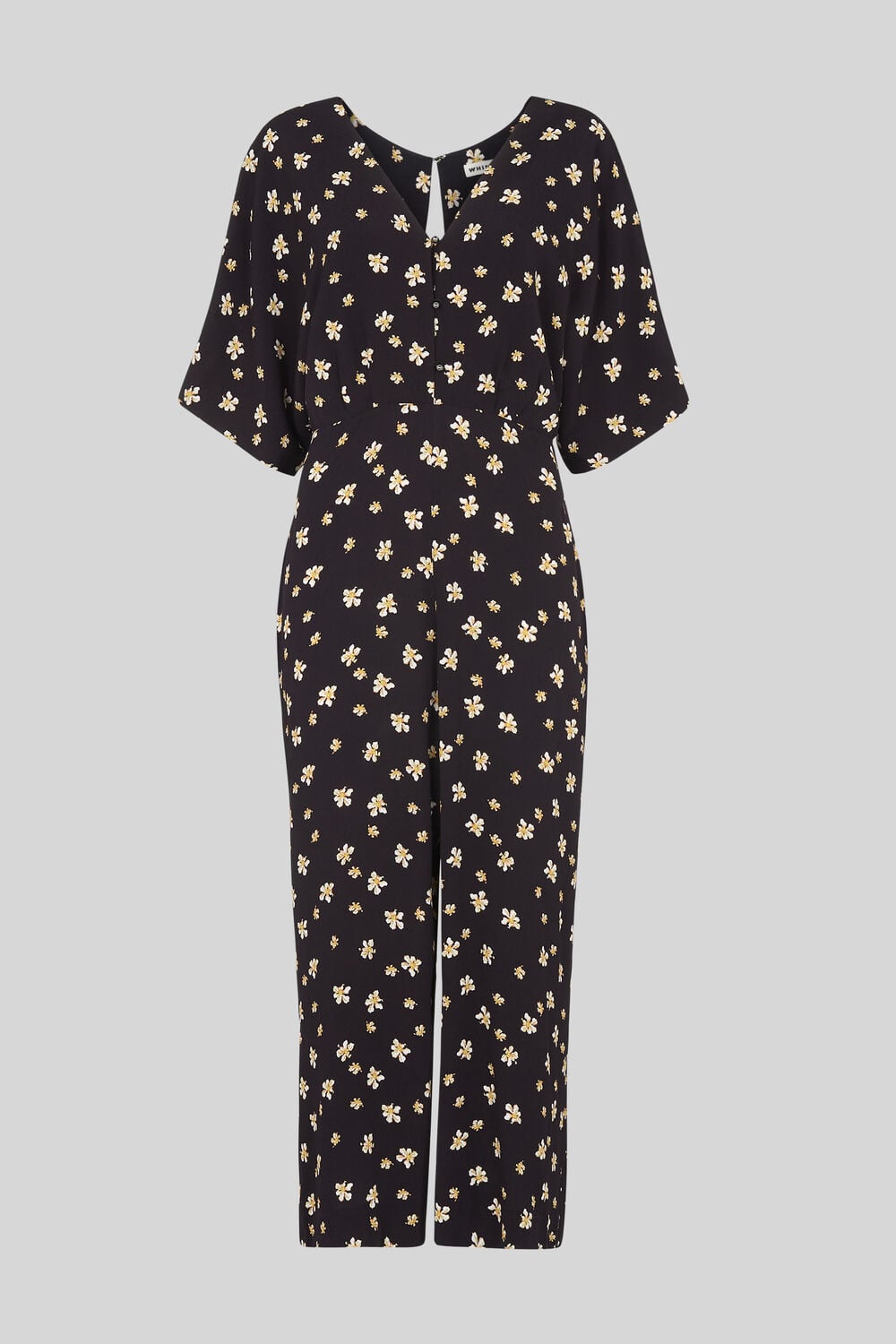 Edelweiss Button Jumpsuit Black/Multi