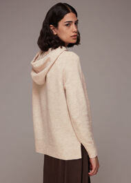 Ribbed Knitted Hoodie