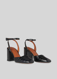 Crescent High Block Mary Jane Black
