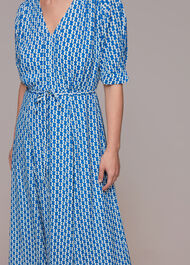 Vertical Stack Midi Dress