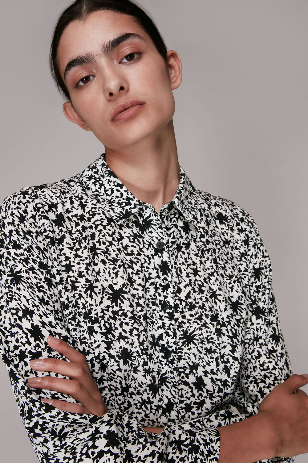 Eucalyptus Print Shirt Dress