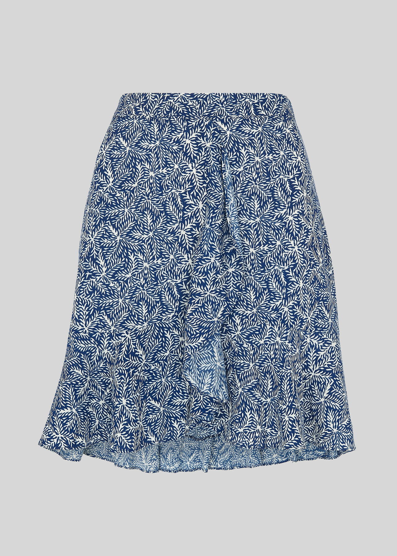 Etched Print Mini Skirt Navy/Multi