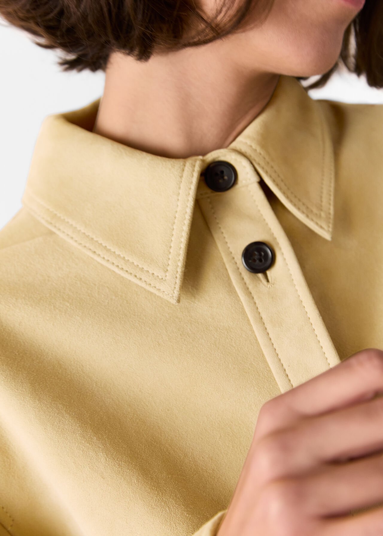 Sam Suede Leather Overshirt