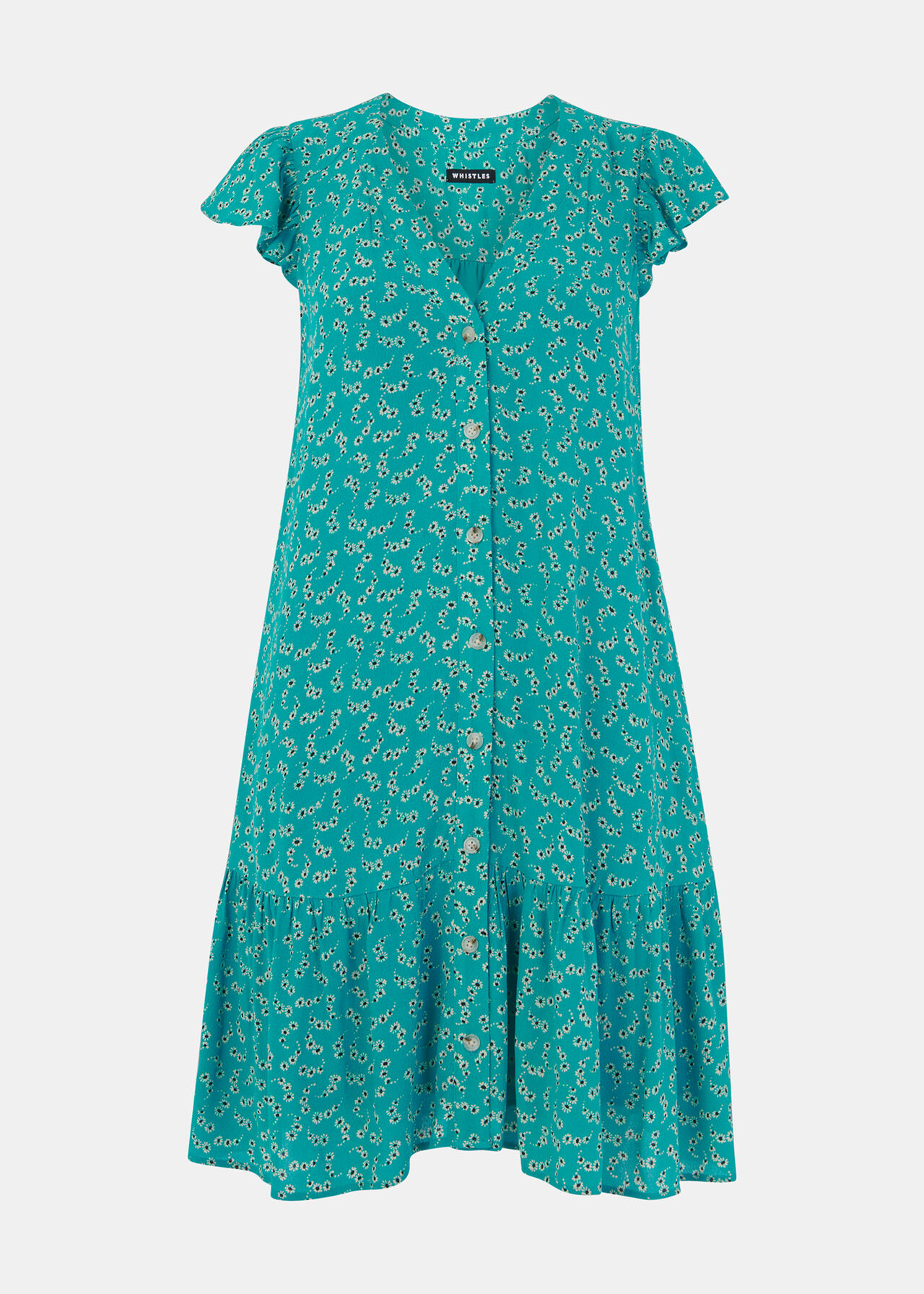 Petite Floral Crescent Flippy Dress