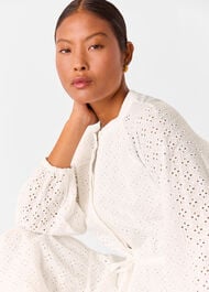 Petite Broderie Midi Dress