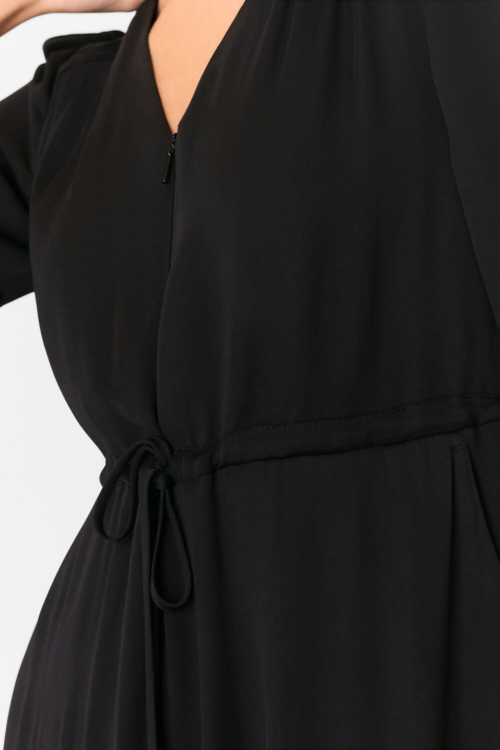 Short Sleeve Tie Jumpsuit