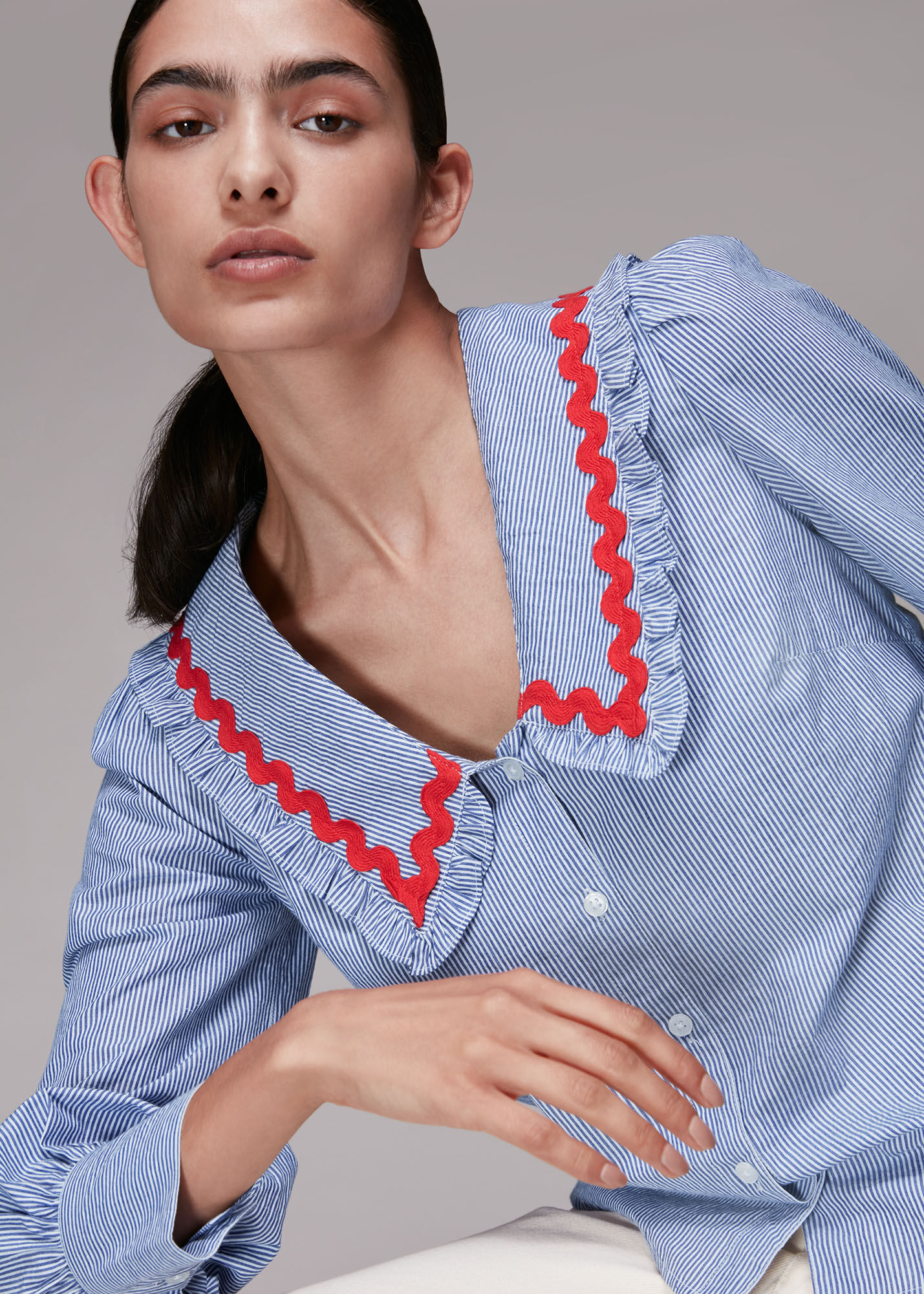 Big collar blouse | RIKO