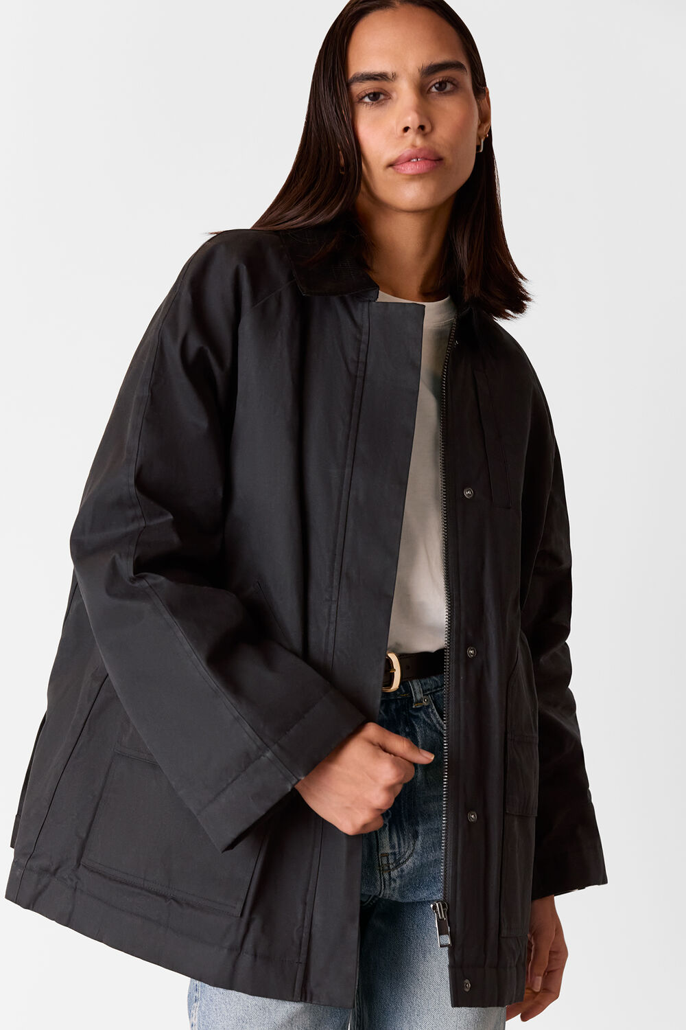 Fern Waxed Barn Jacket