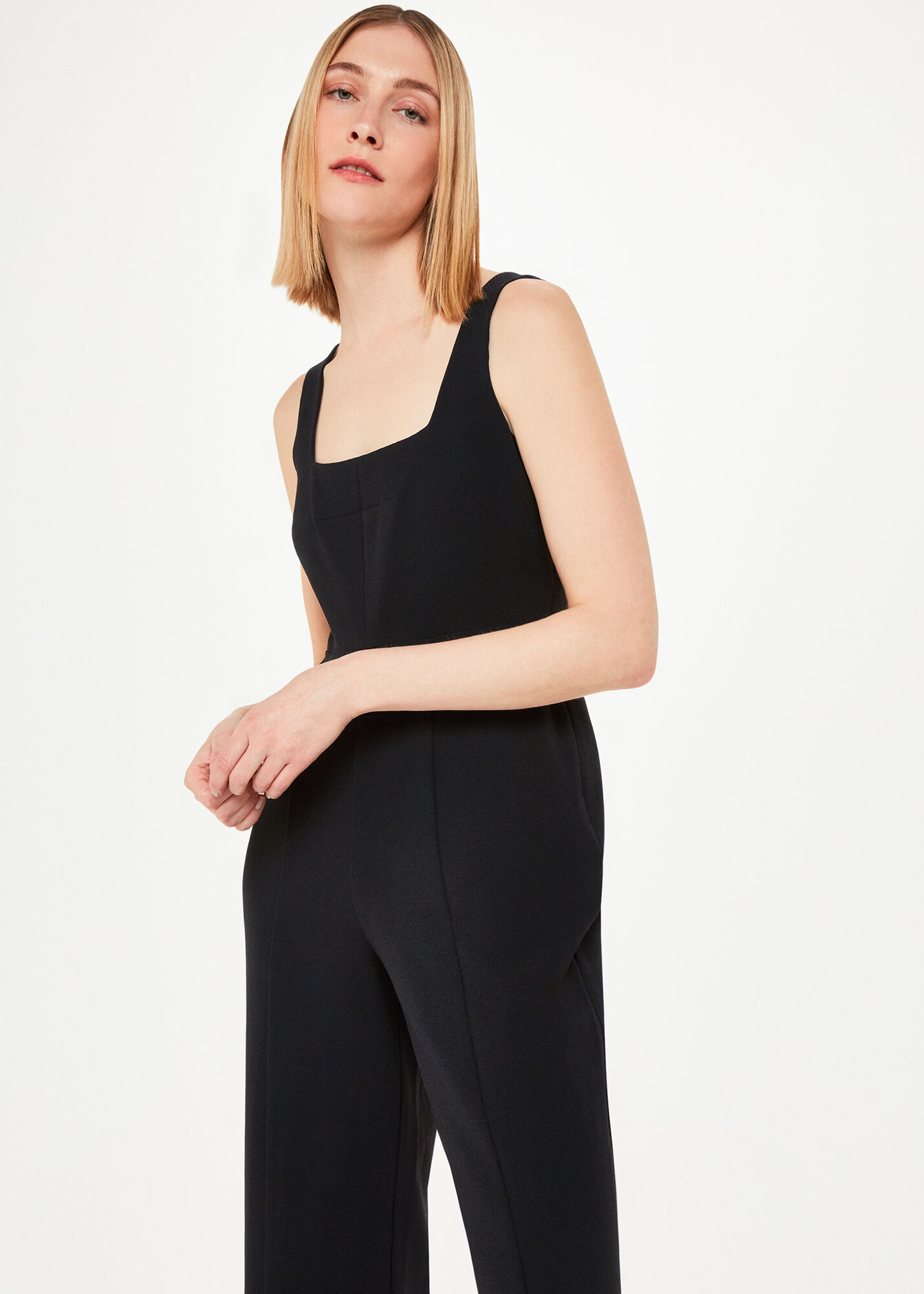 Elan - Square Sleeve Jumpsuit