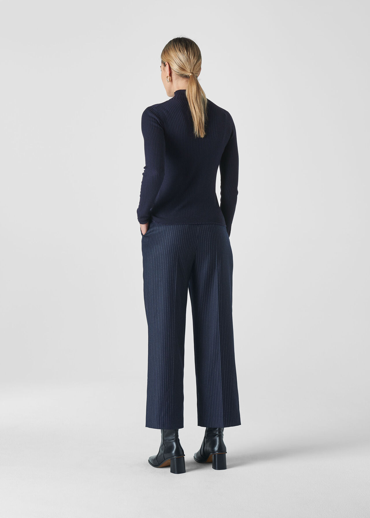 Carmen Silk Mix Knit Navy