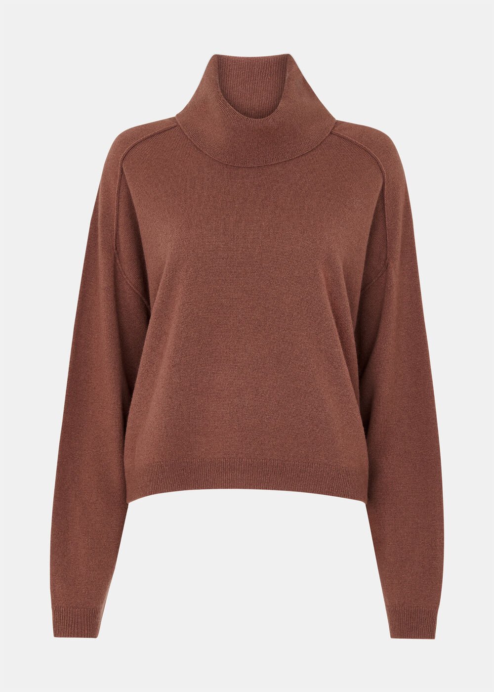 Wool Cowl Neck Knit Jumper