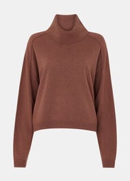 Wool Cowl Neck Knit Jumper