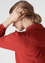 Oval Signet Ring Gold/Multi