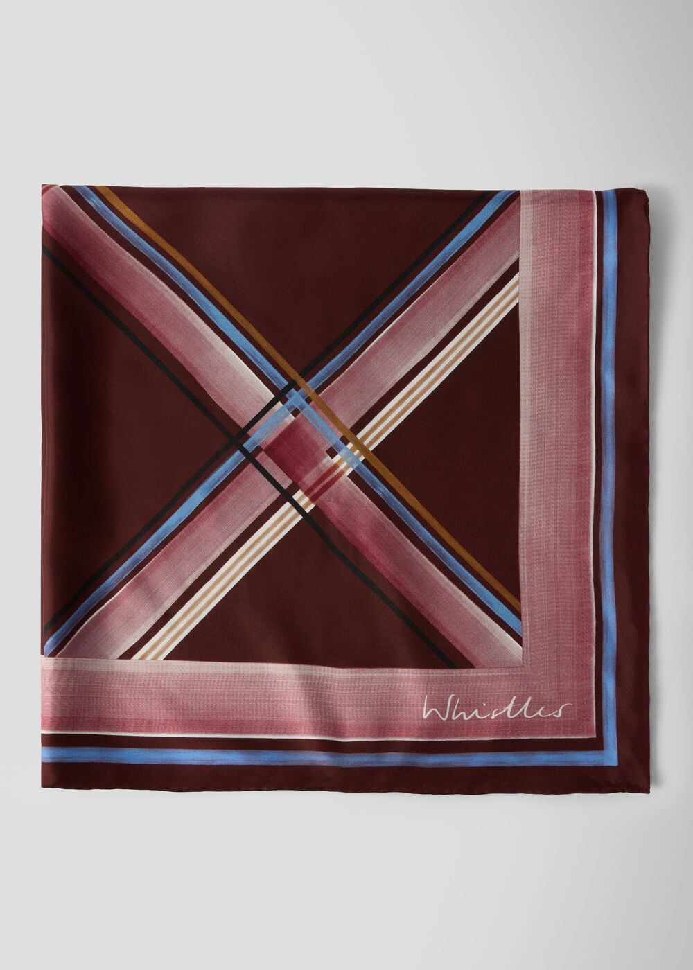 Brown Limited Square Silk Scarf