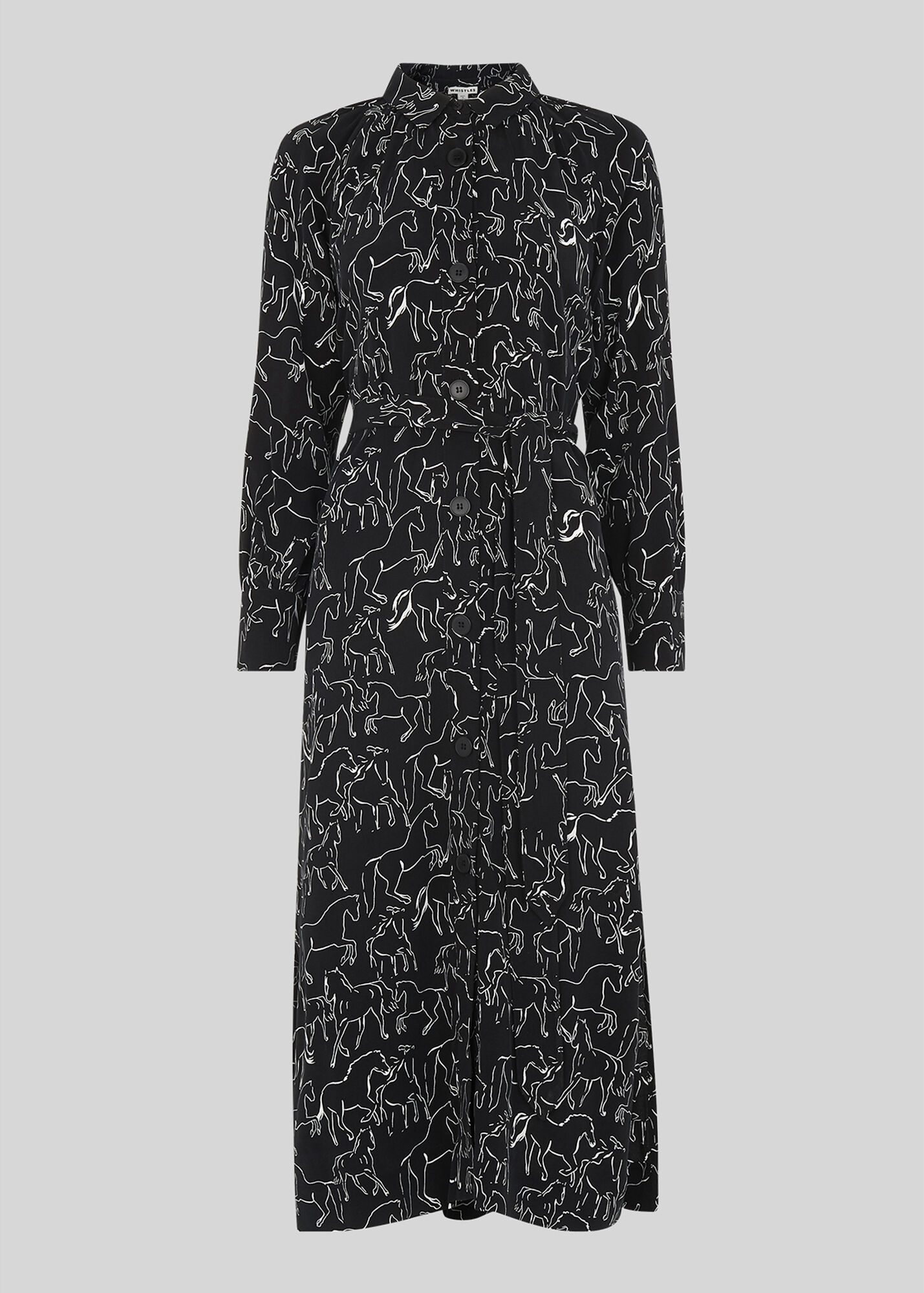 Whistles crane print shirt dress cheap