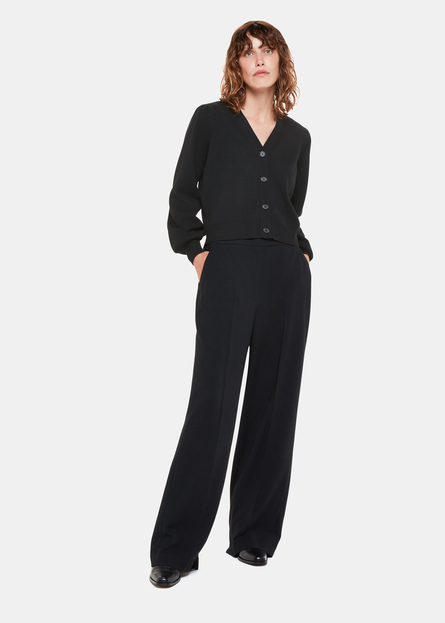 Black bubble sleeve cardigan new arrivals