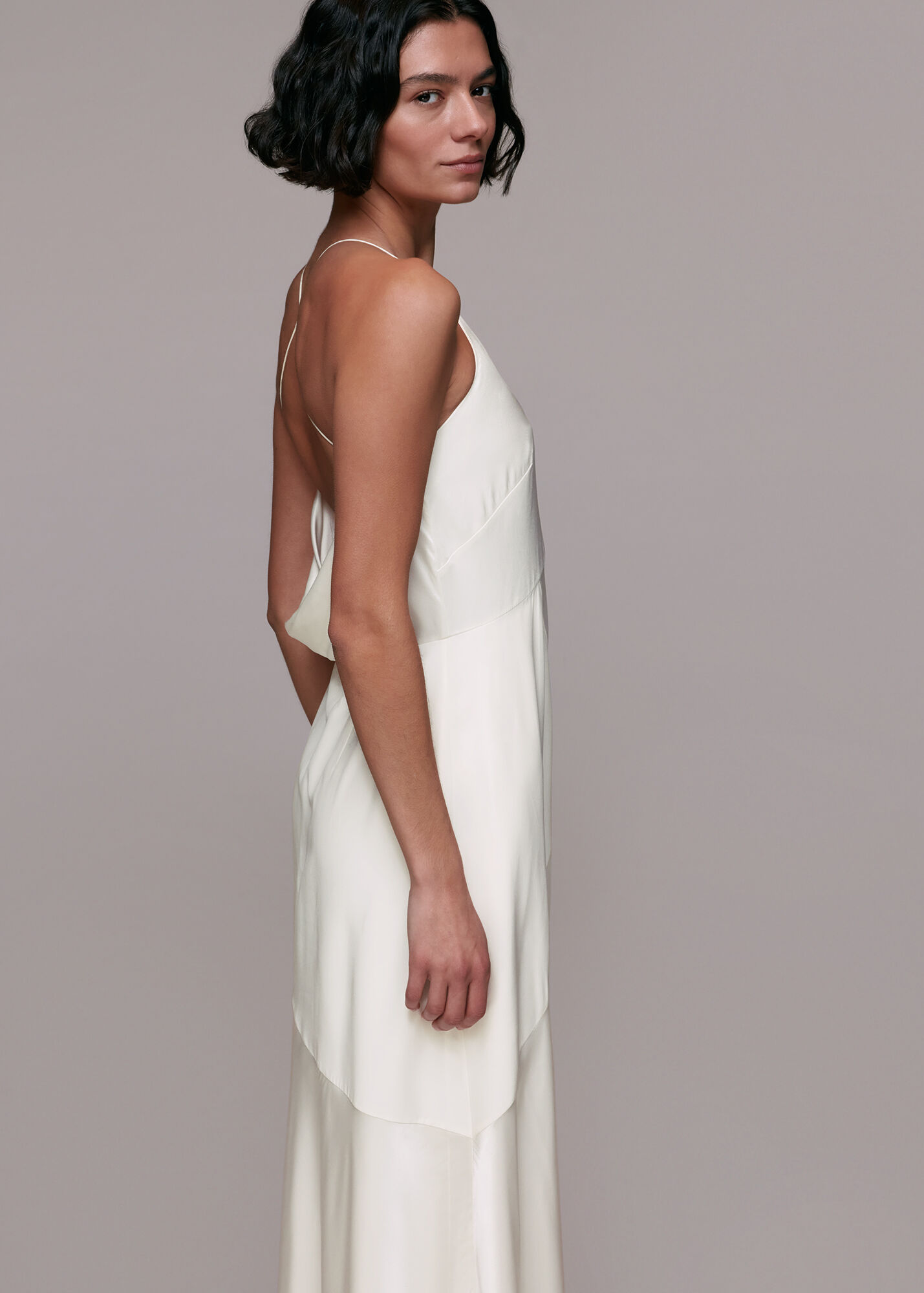 Ivory/Multi Eileen Silk Wedding Dress WHISTLES