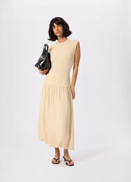 Knitted 2in1 Bubble Hem Dress