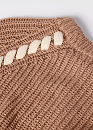 Lacing detail Crew Jumper