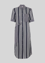 Multi Stripe Dress Navy/Multi