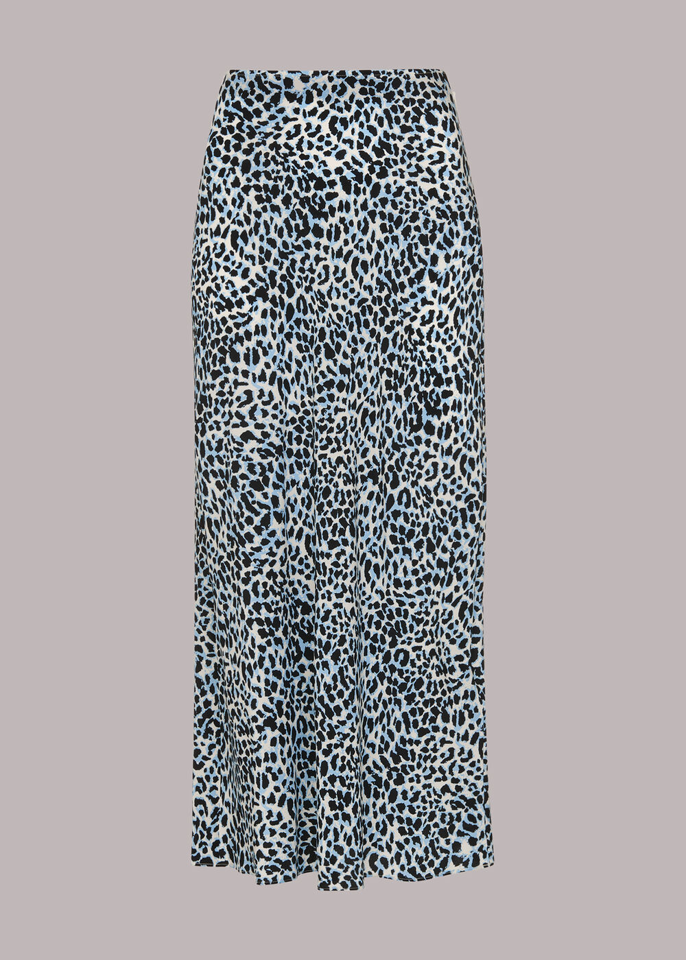 Abstract Cheetah Silk Skirt