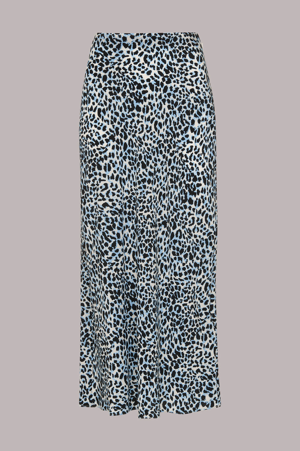 Abstract Cheetah Silk Skirt