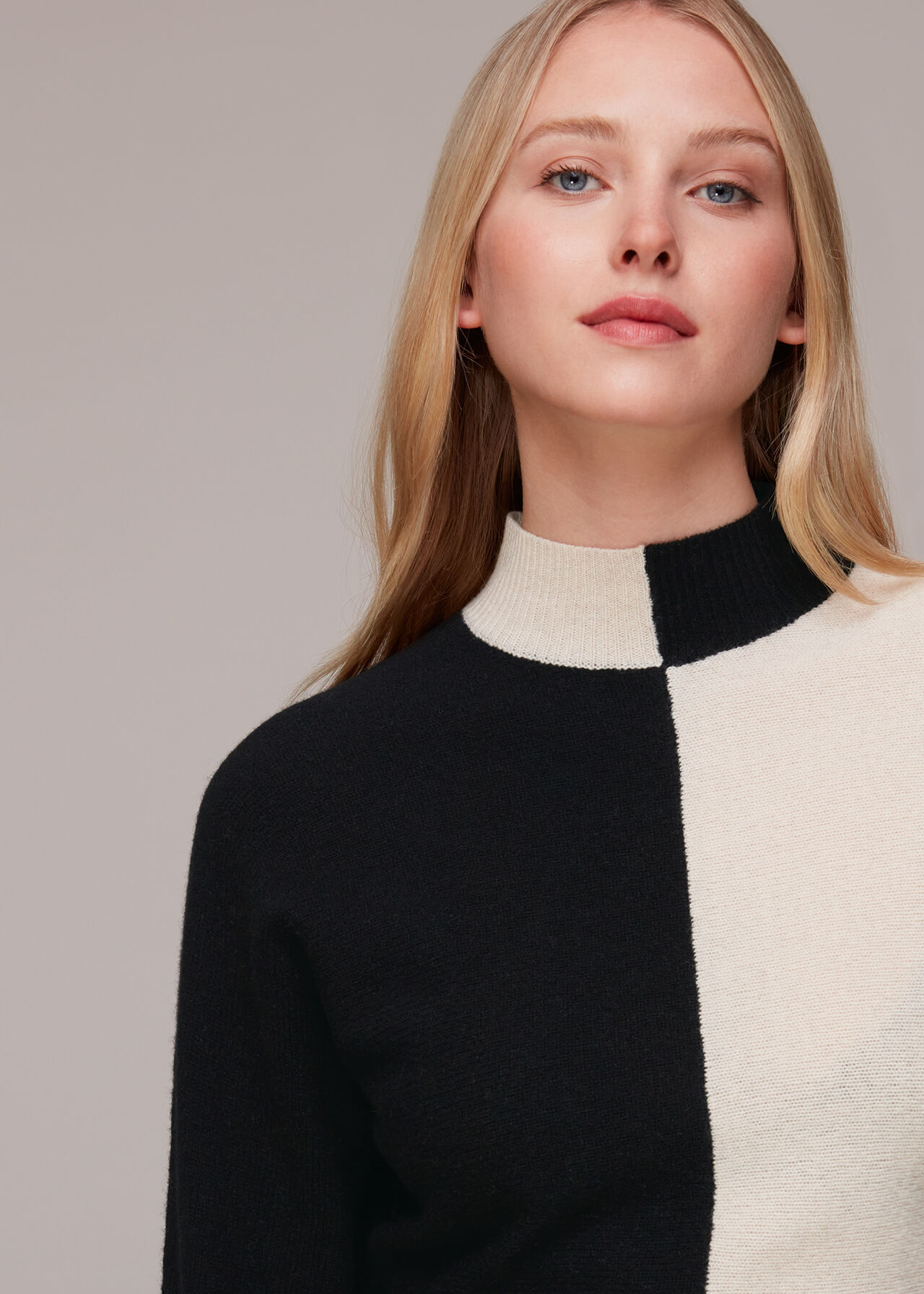 Checkerboard Wool Jumper