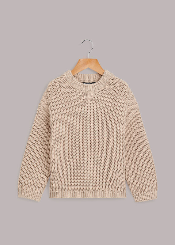 Chunky Cotton Rib Sweater