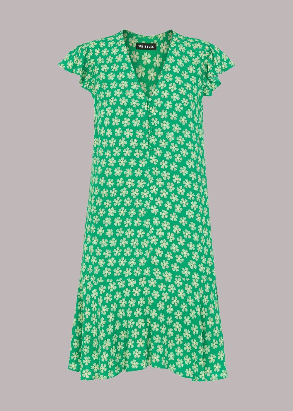 Daisy Check Print Flippy Dress