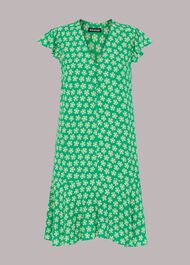Daisy Check Print Flippy Dress