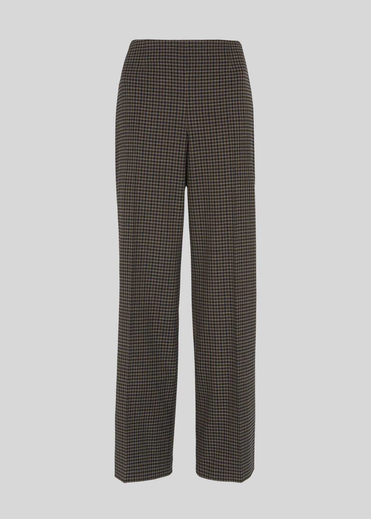 Eleni Check Wide Leg Trouser Multicolour