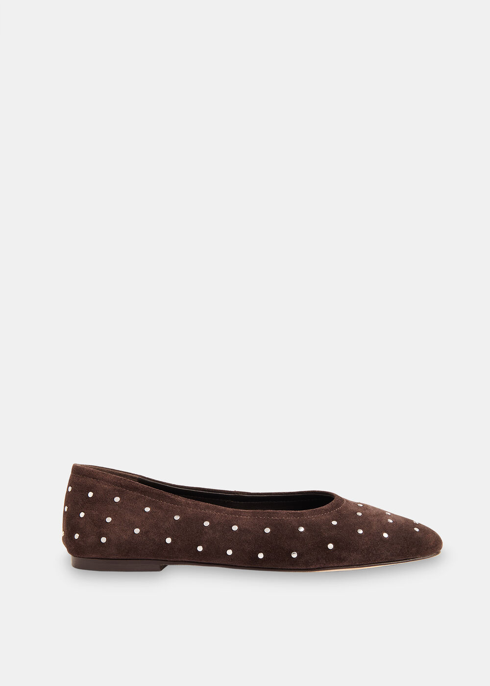 Karina Suede Stud Ballet Pump
