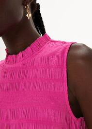 Maya Plisse Midi Dress