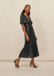 Sequin Wrap Dress