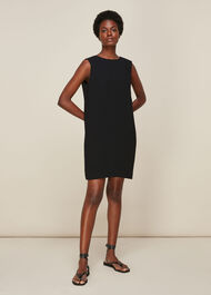 Cocoon Crepe Dress
