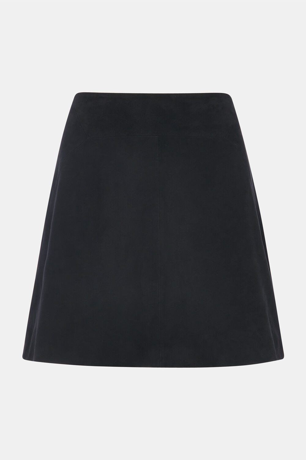 Petite Suede A Line Mini Skirt
