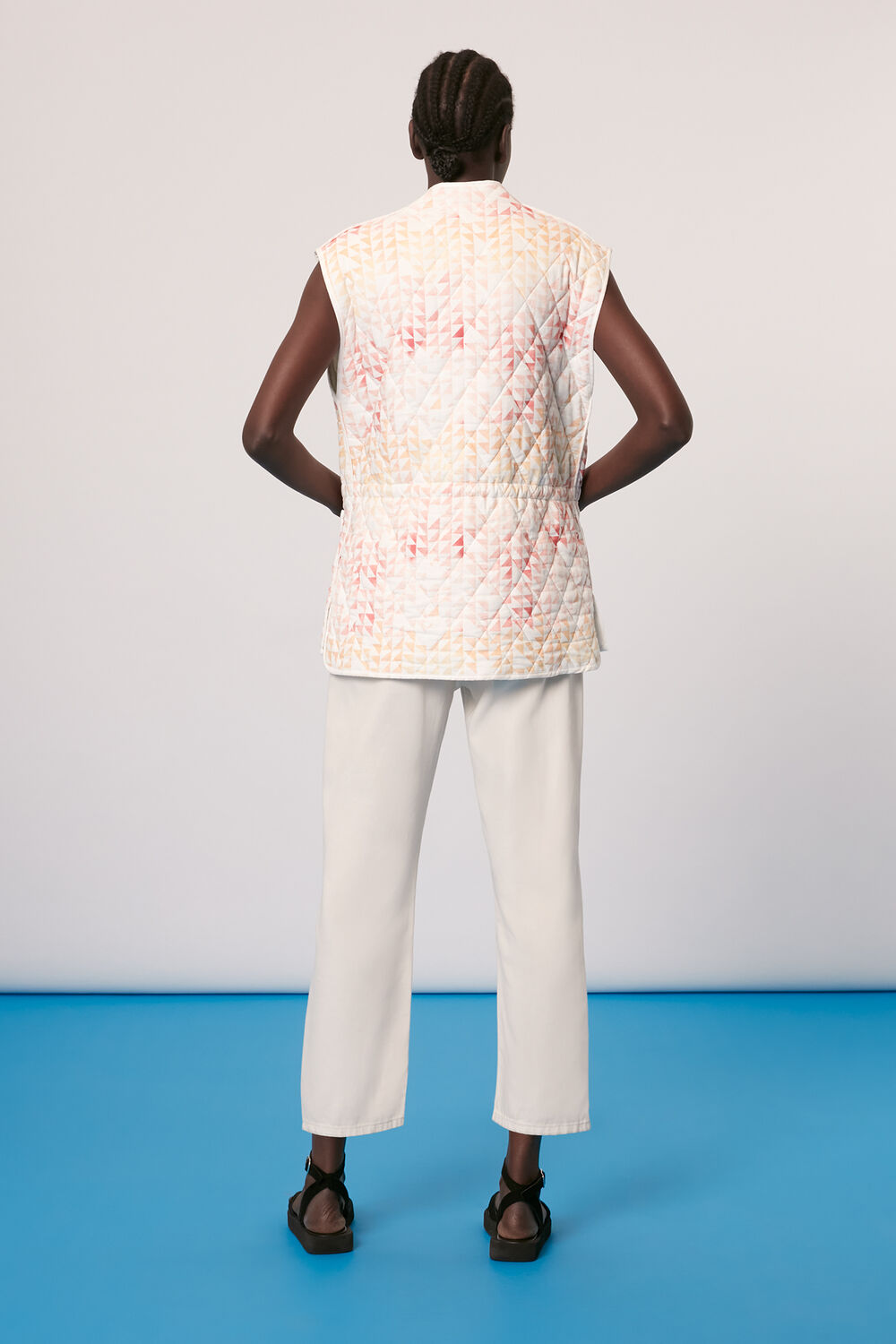 Hexagon Print Gilet