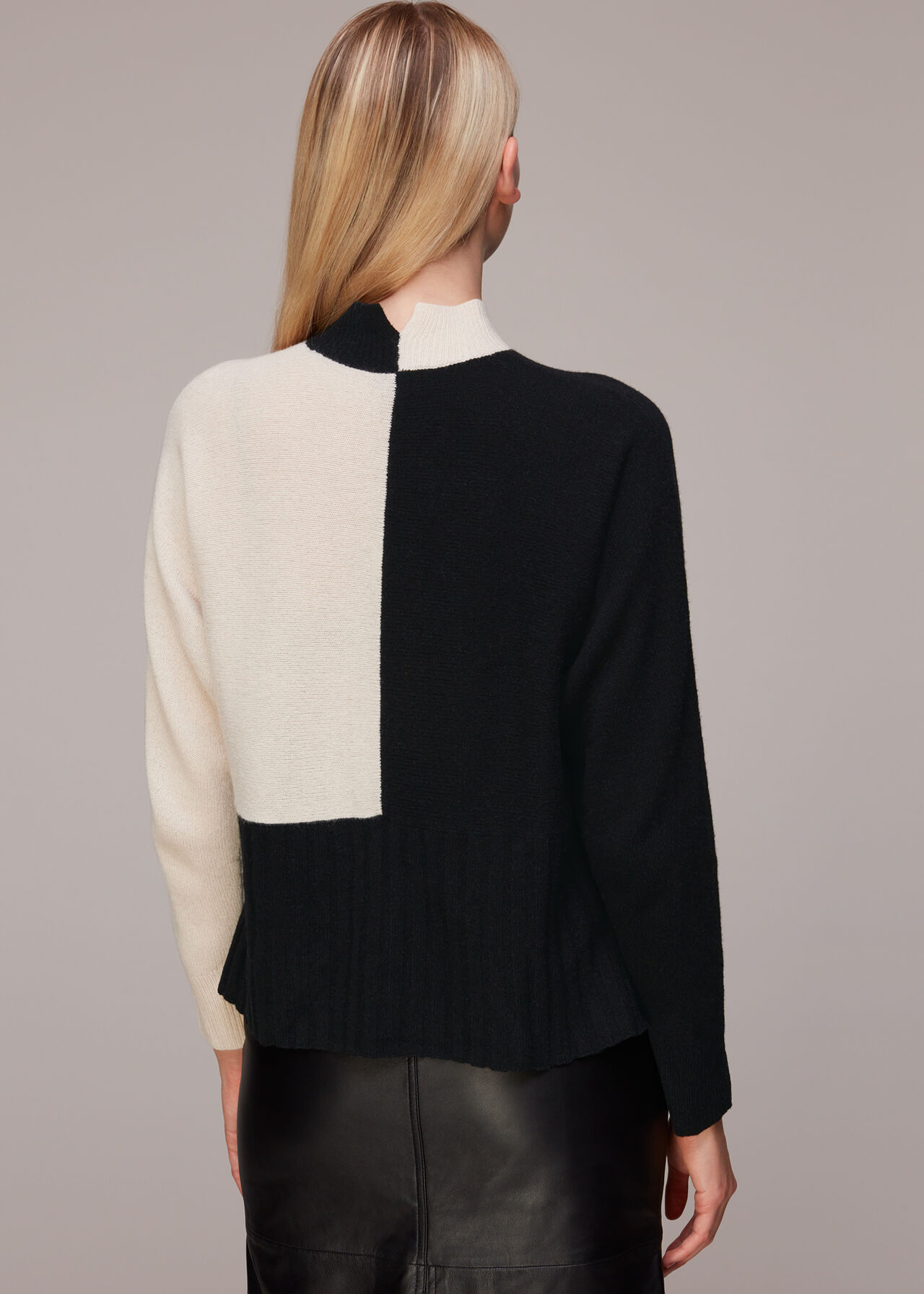 Checkerboard Wool Jumper