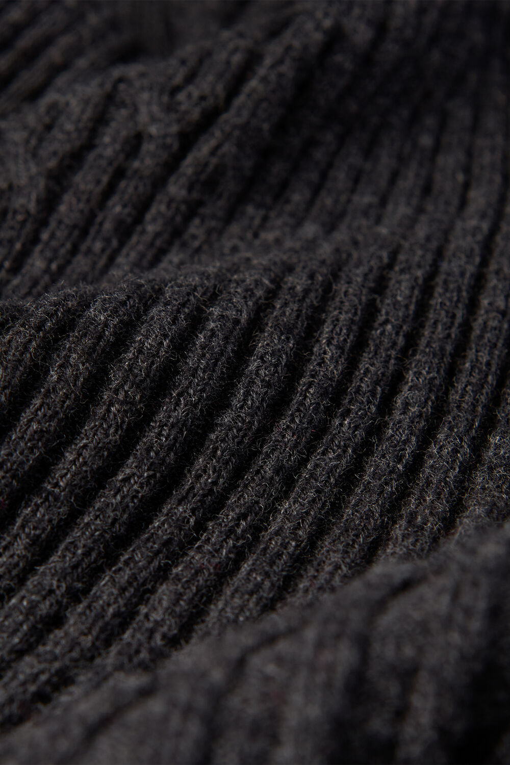 V Neck Cable Ribbed Knit Dress