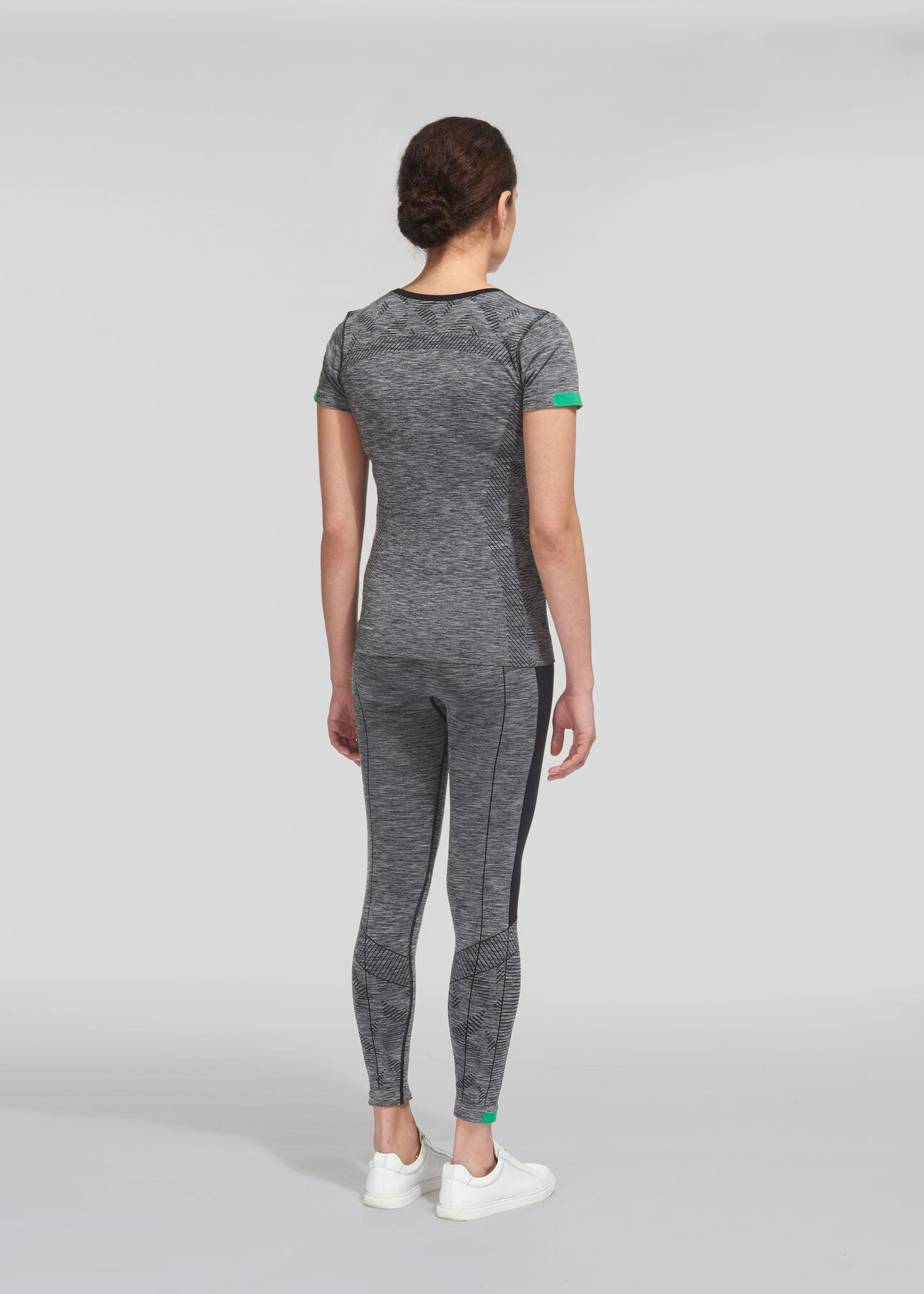 Grey Short Sleeve Sports Top Activewear Leisurewear WHISTLES