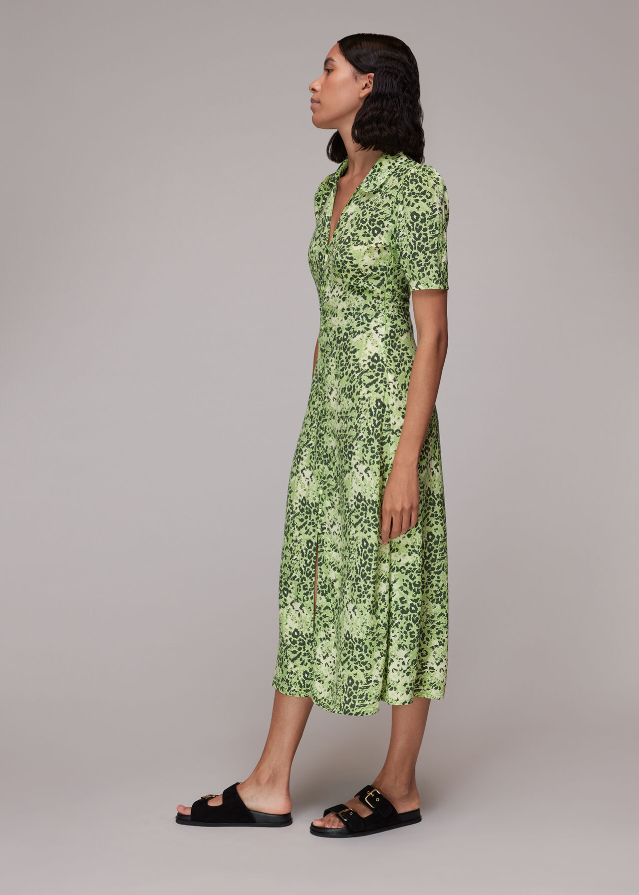 Rowan Hyena Spot Midi Dress