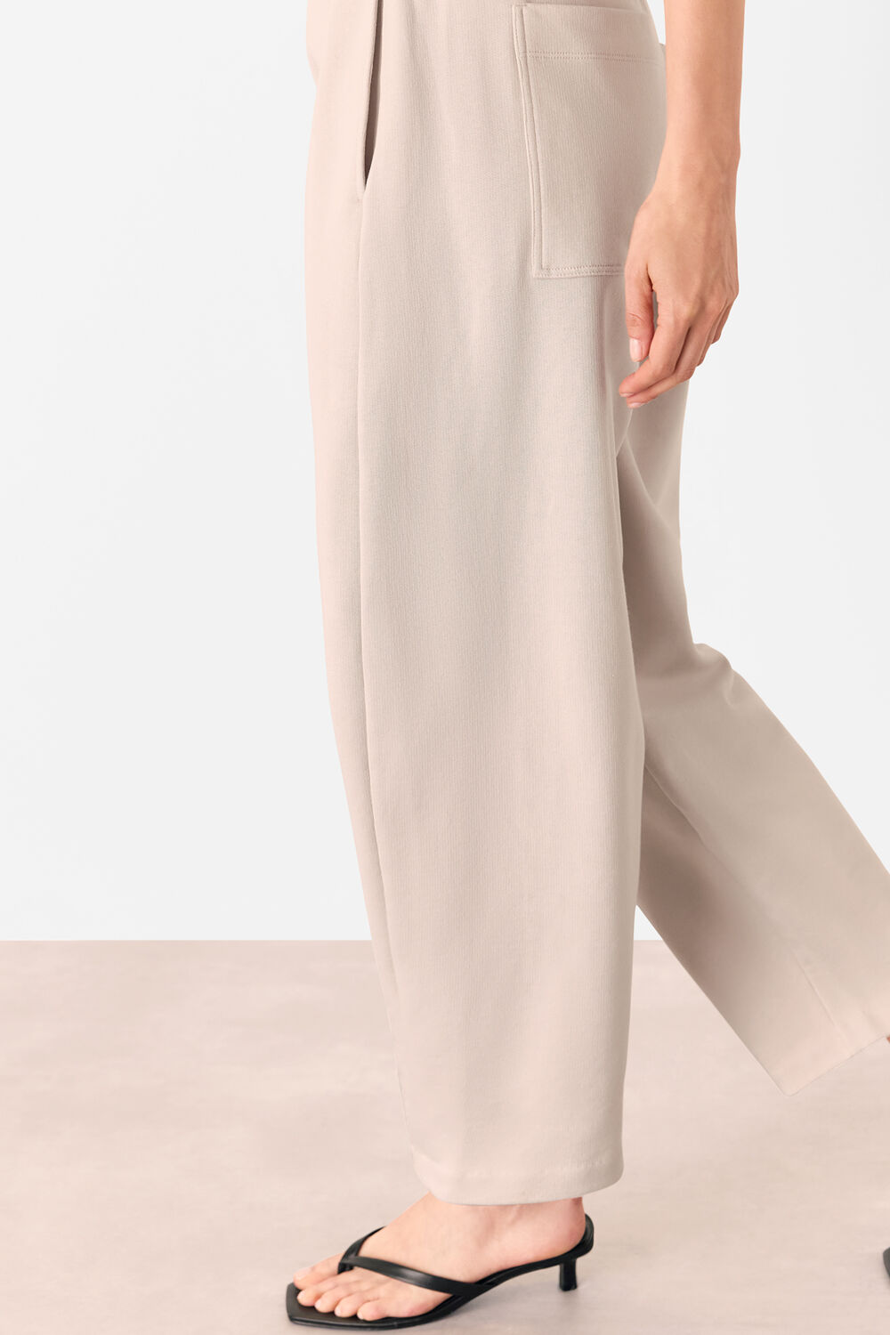 Neutral Barrel Leg Jersey Jogger