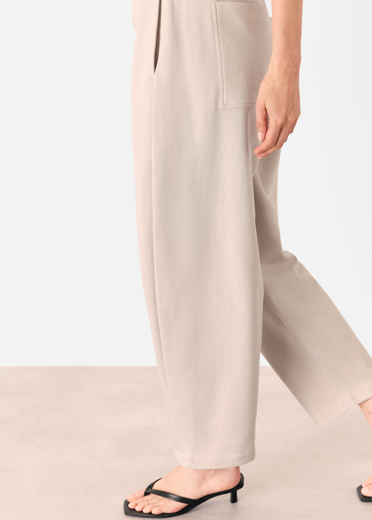 Barrel Leg Jersey Jogger
