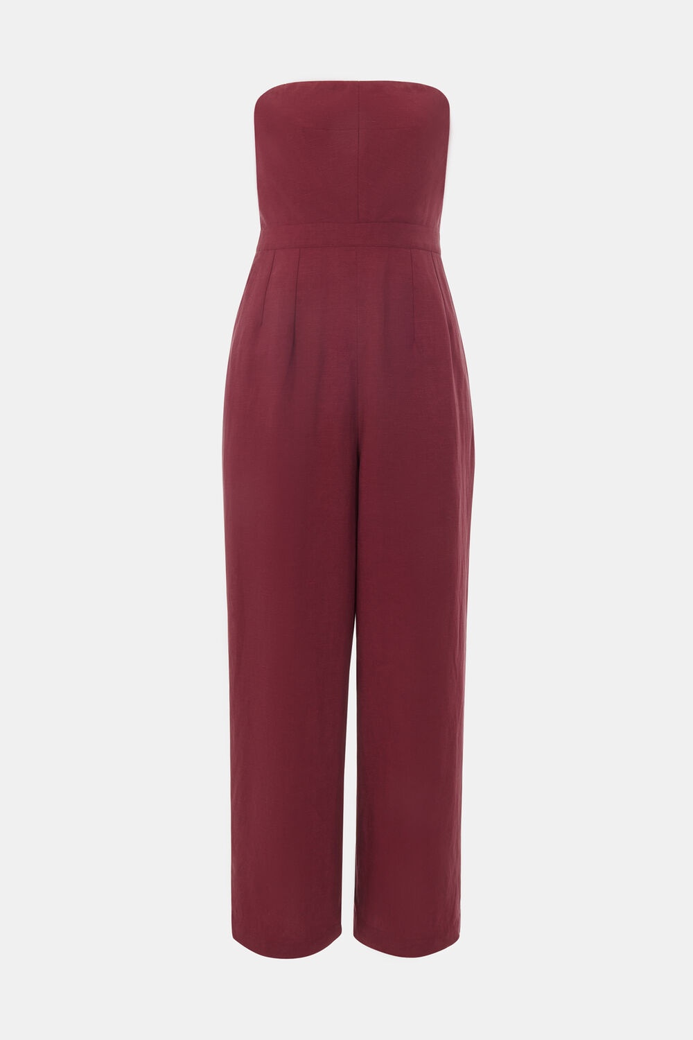Burgundy Bandeau Jumpsuit
