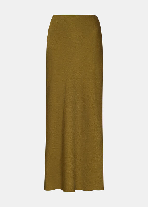 Satin Bias Cut Skirt