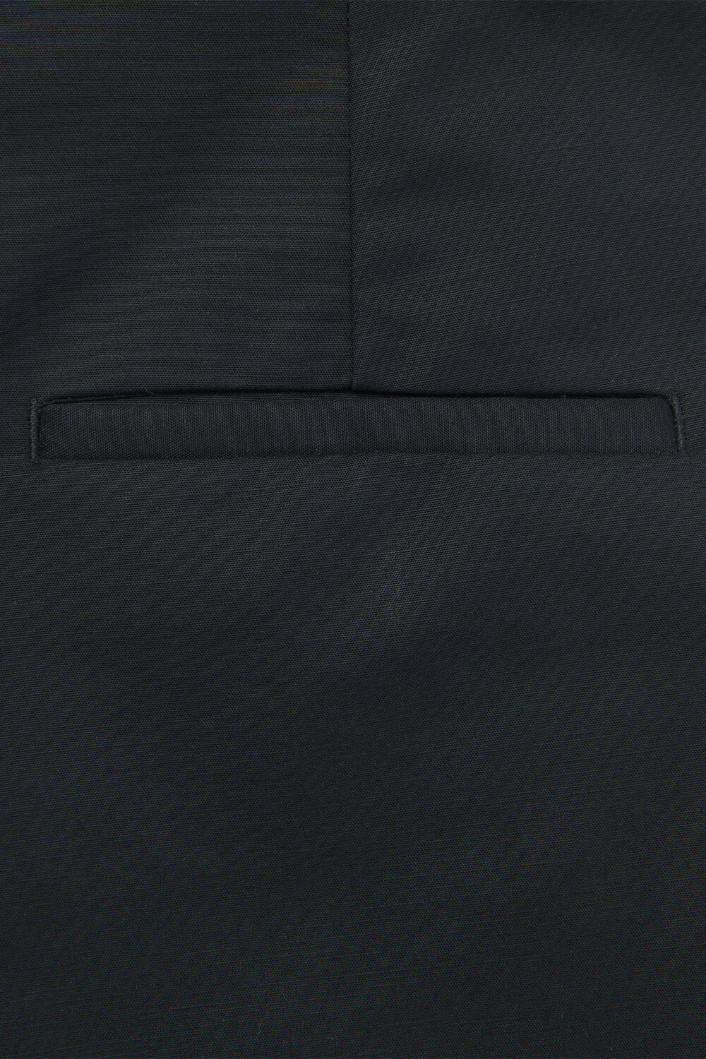 Black Side Pleat Tapered Trouser
