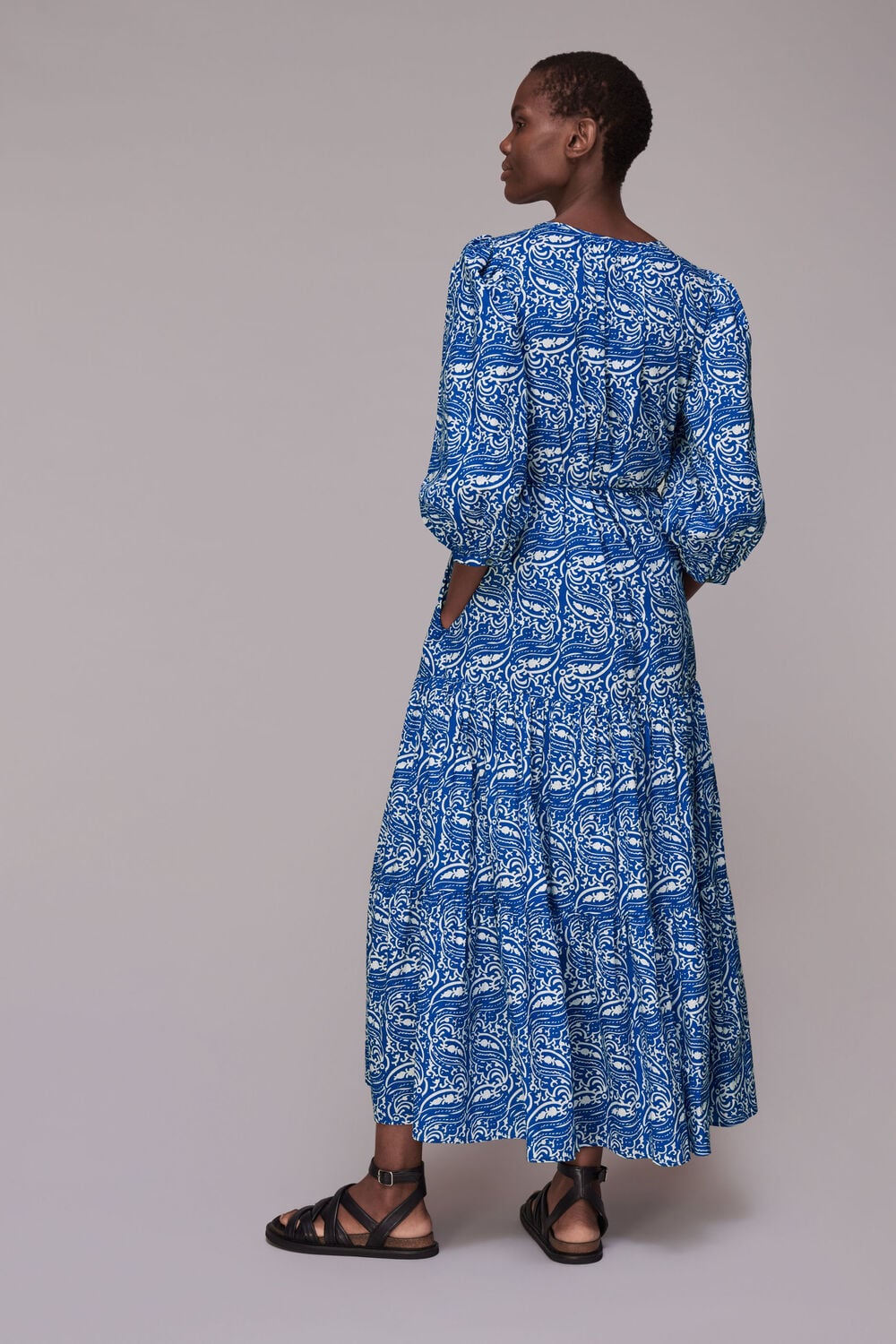 Chaina Print Trapeze Dress